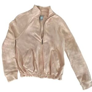 Caslon Off Duty Knit Track Jacket Blush Pink